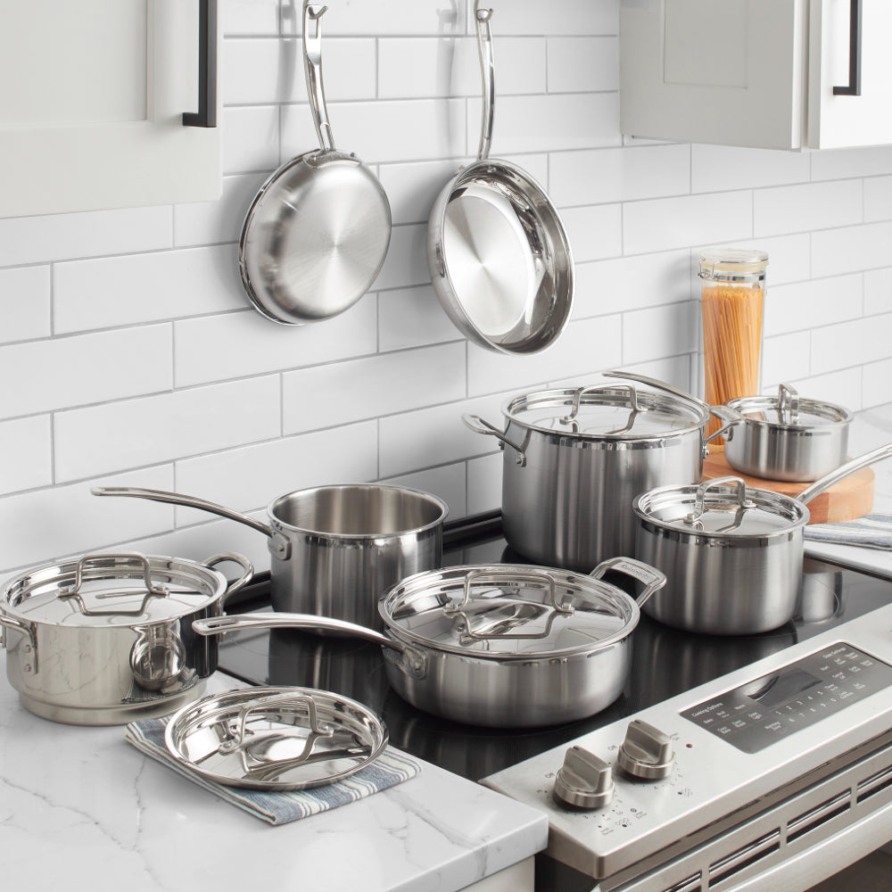 Cuisinart 12 Piece MultiClad Pro Triple Ply Stainless Steel Cookware Set