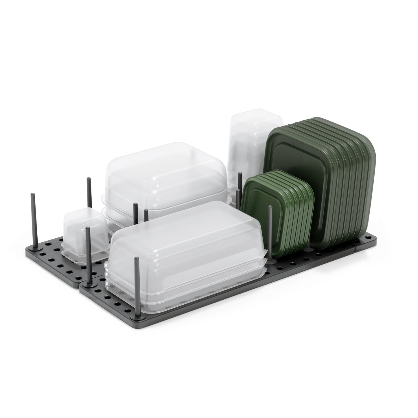Umbra Set Of 2 Peggy Charcoal Drawer Organisers