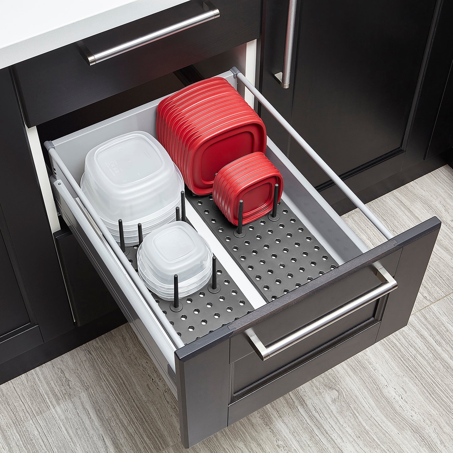 Umbra Set Of 2 Peggy Charcoal Drawer Organisers