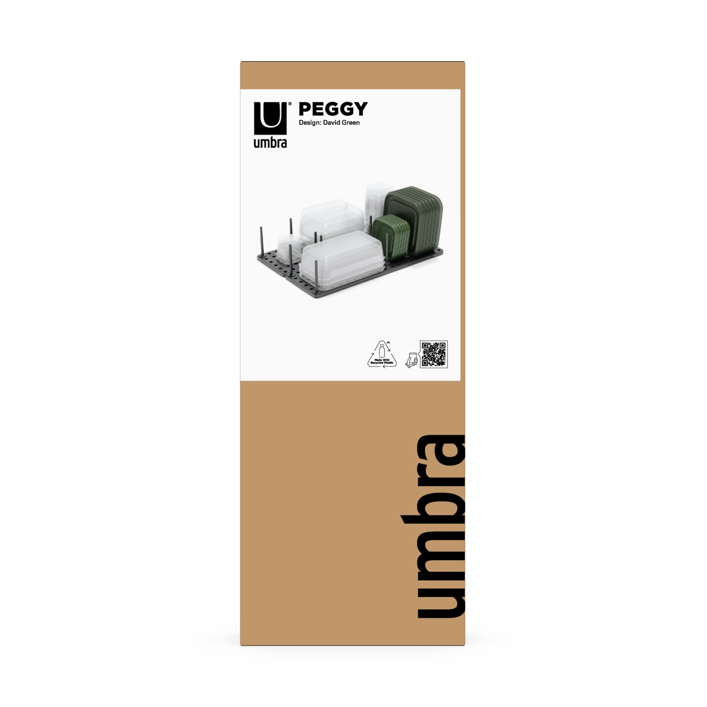 Umbra Set Of 2 Peggy Charcoal Drawer Organisers