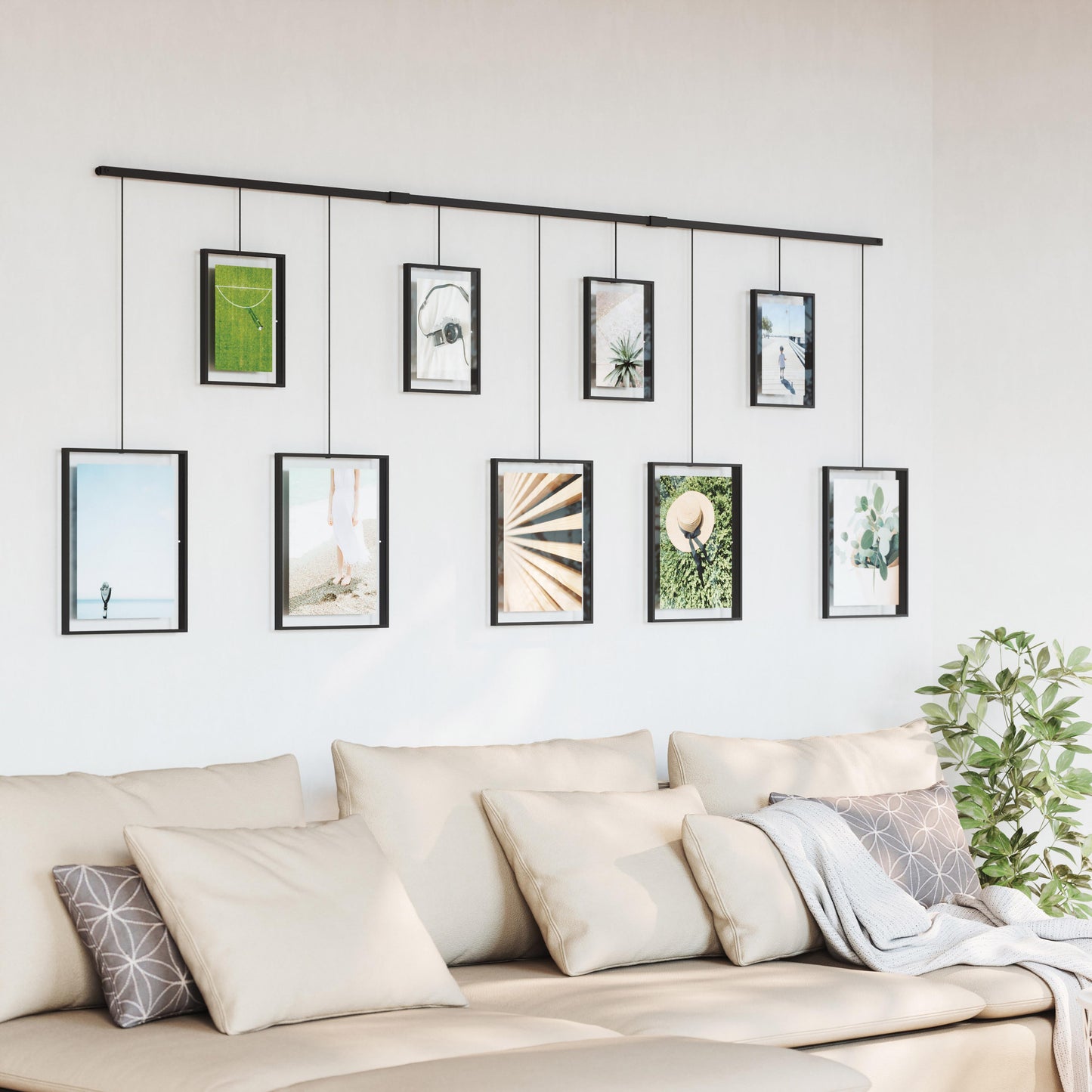 Umbra Set Of 9 Black Exhibit Frames