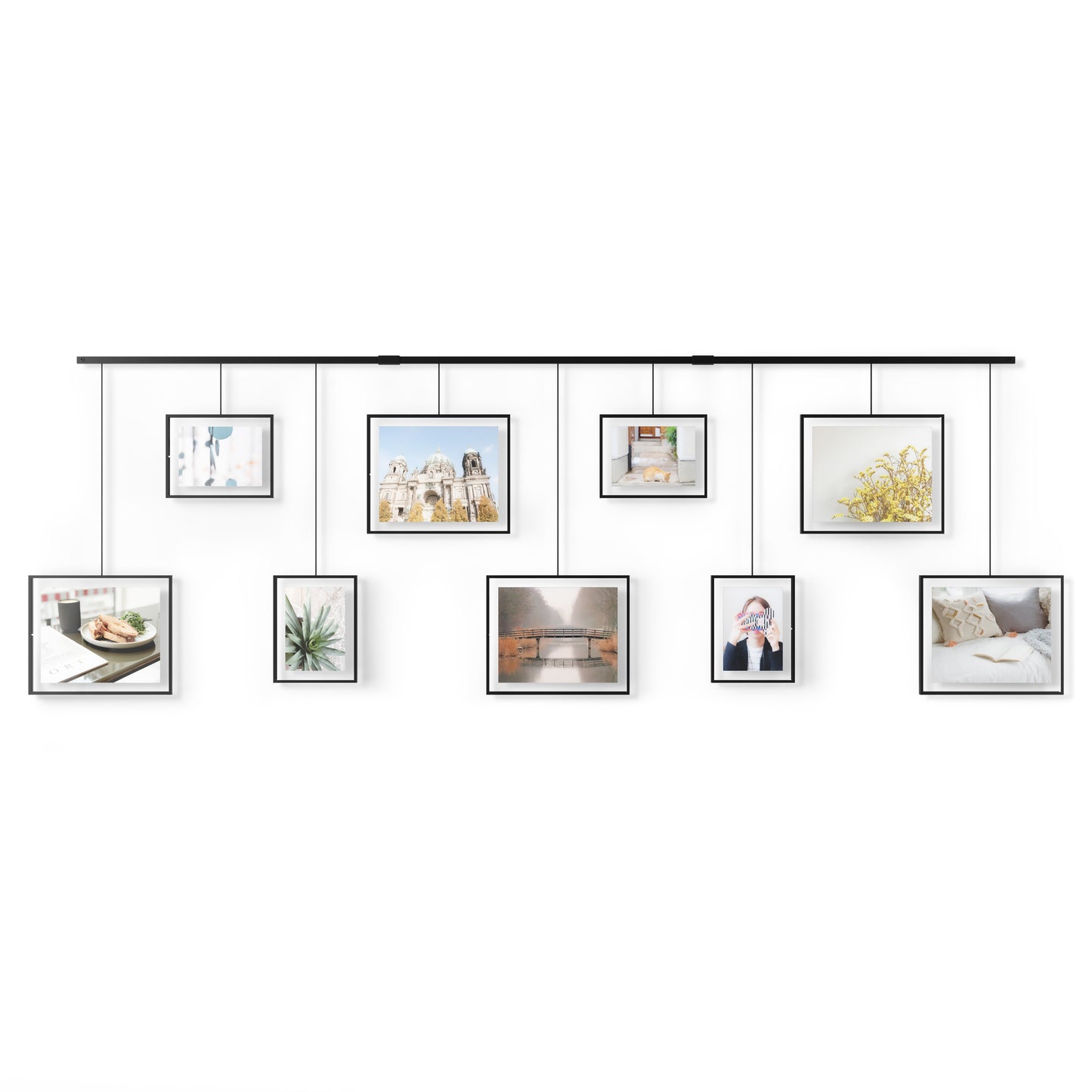 Umbra Set Of 9 Black Exhibit Frames
