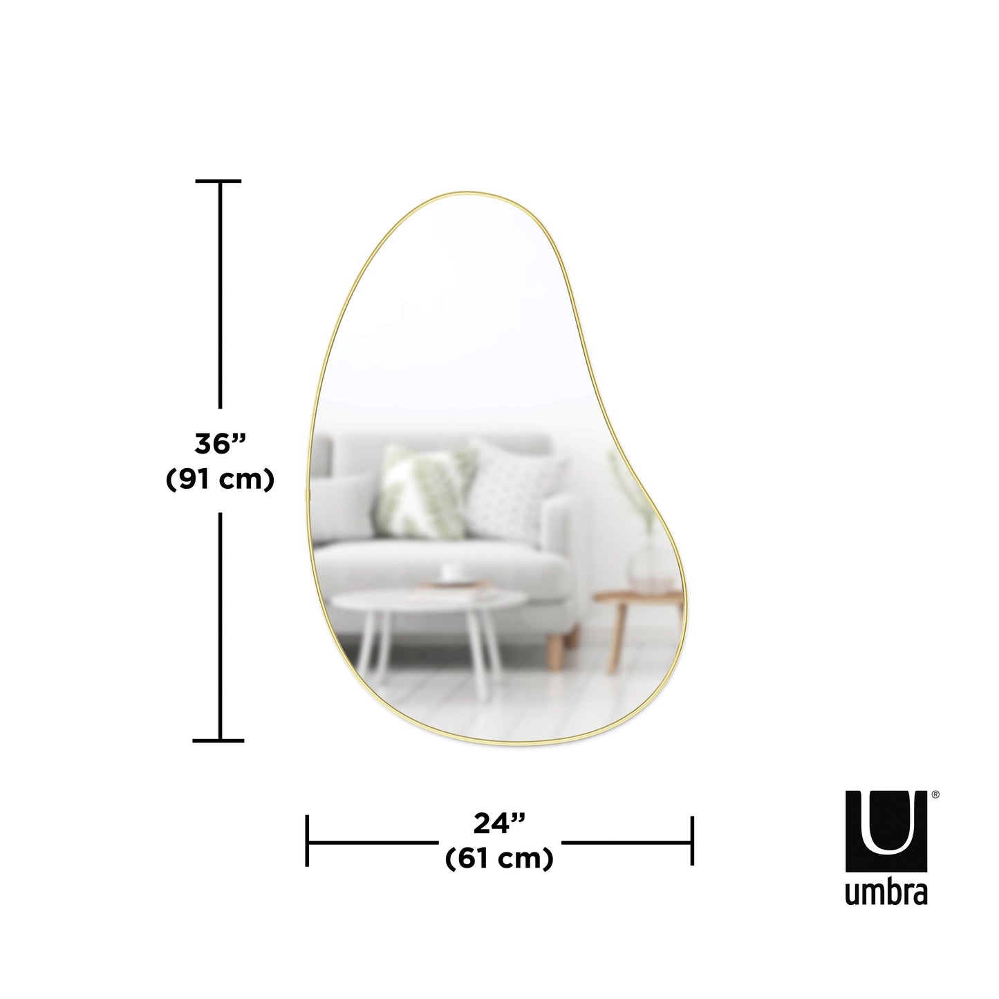 Umbra Hubba Pebble Mirror