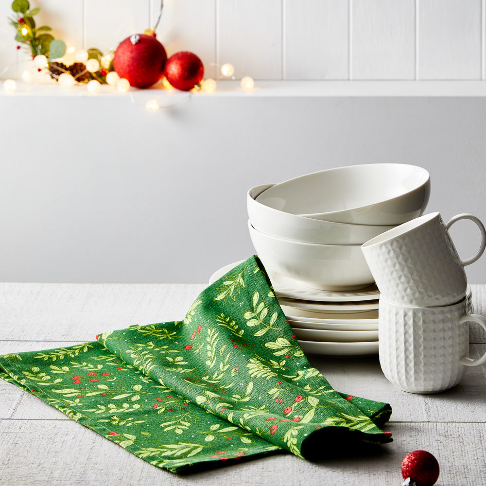 Ambrosia Santas Workshop V Tea Towel - Surprise Stocking Filler