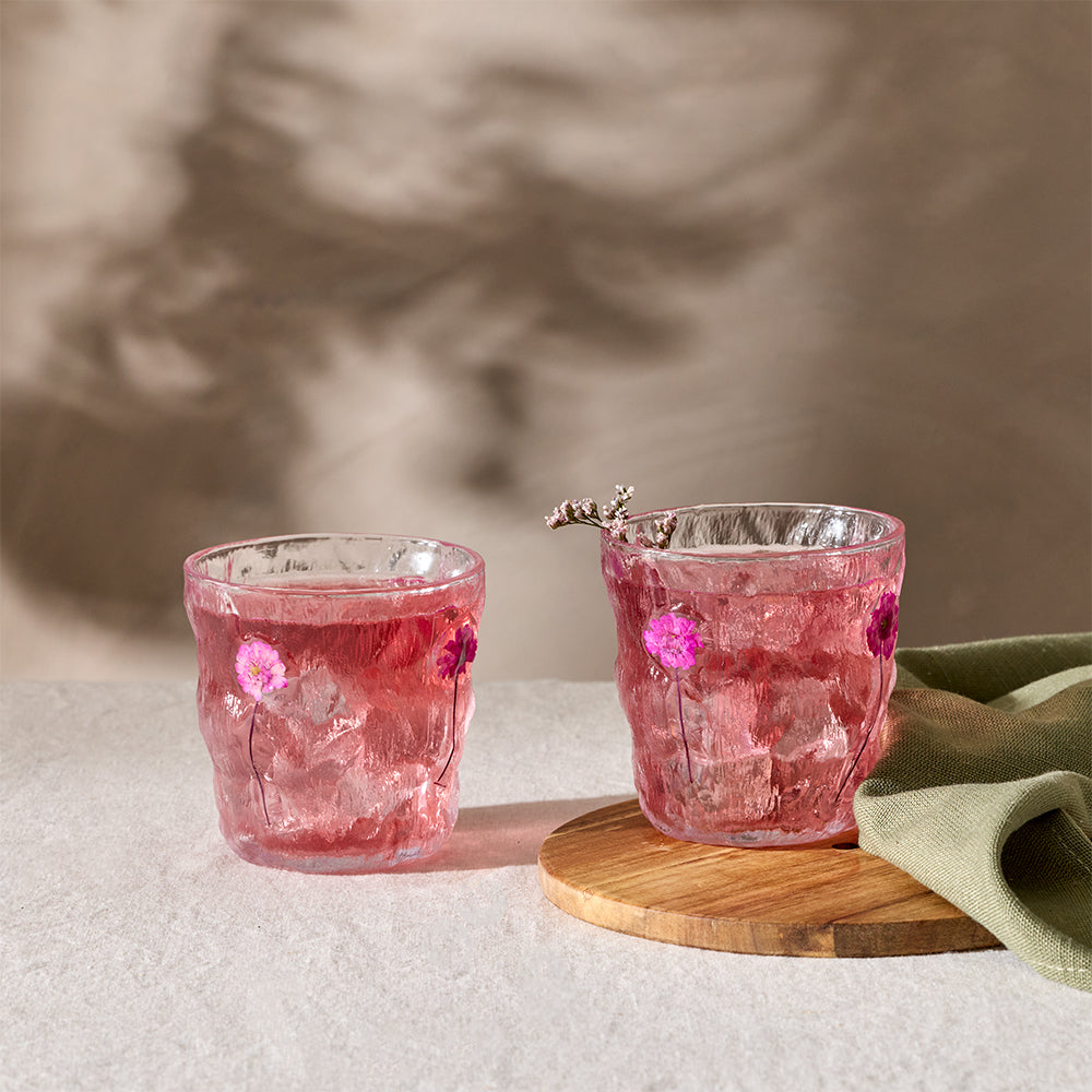 Alex Liddy Country Bloom Set Of 2 Glasses 300ml