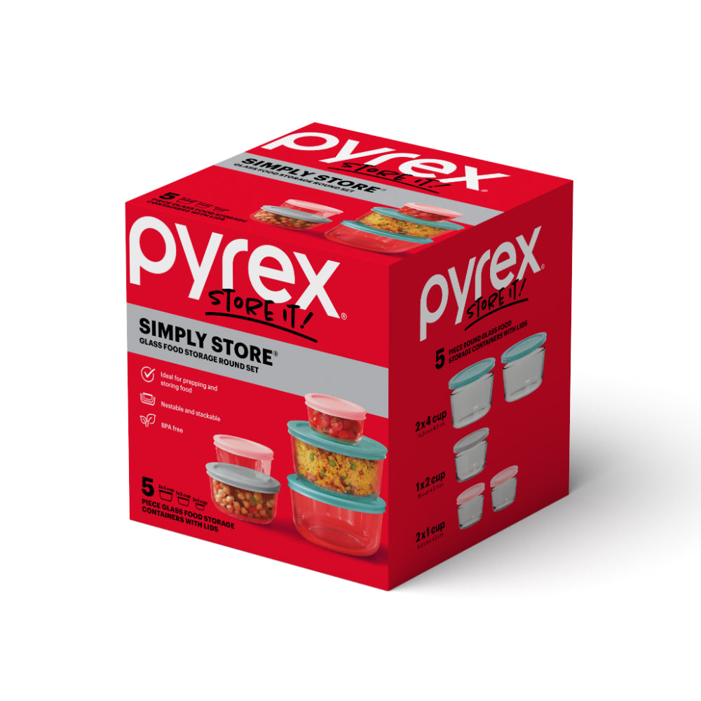 Pyrex Simply Store 5 Piece Round Set