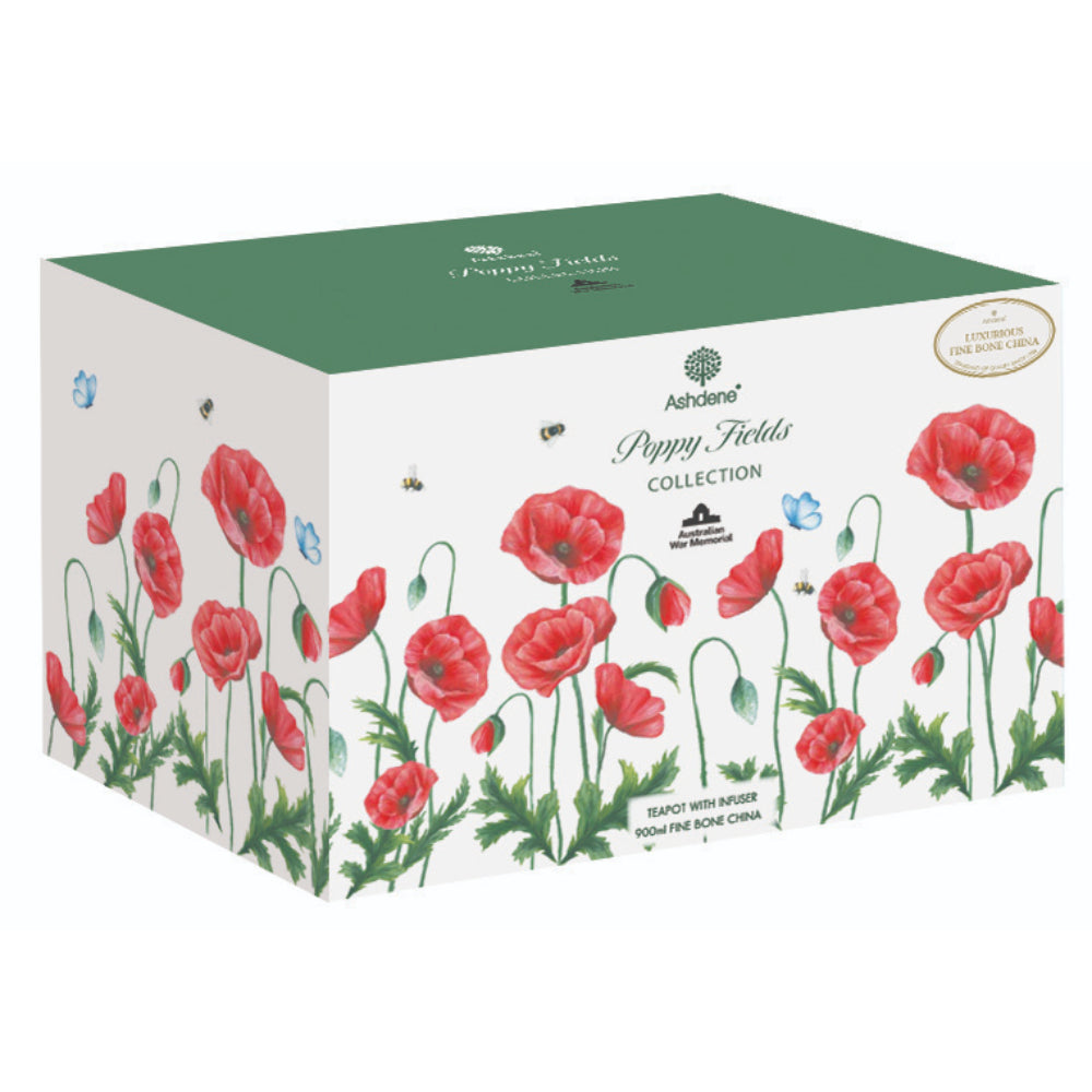 Ashdene Poppy Fields Infuser Teapot 900ml