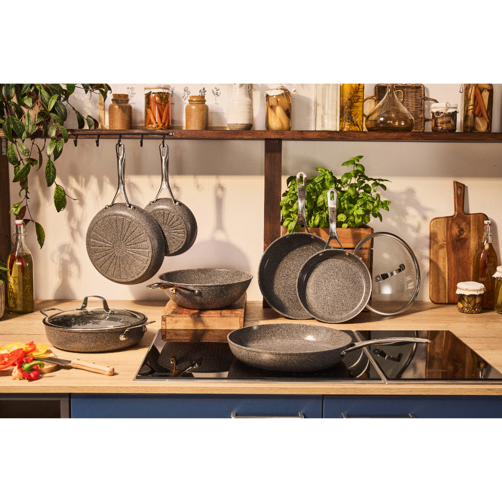 Ballarini Salina Ceramic Titanium Serving Pan With Lid 28cm