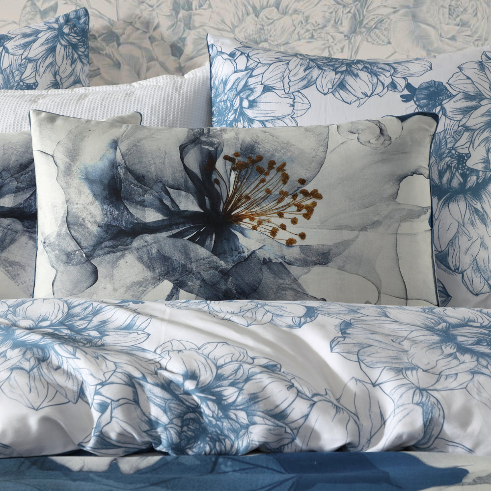 Logan & Mason Belle Quilt Cover Set Steel