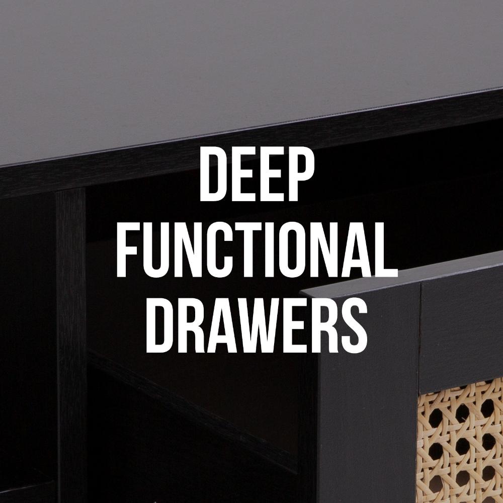 Casa Decor Tulum Black Rattan Coffee Table