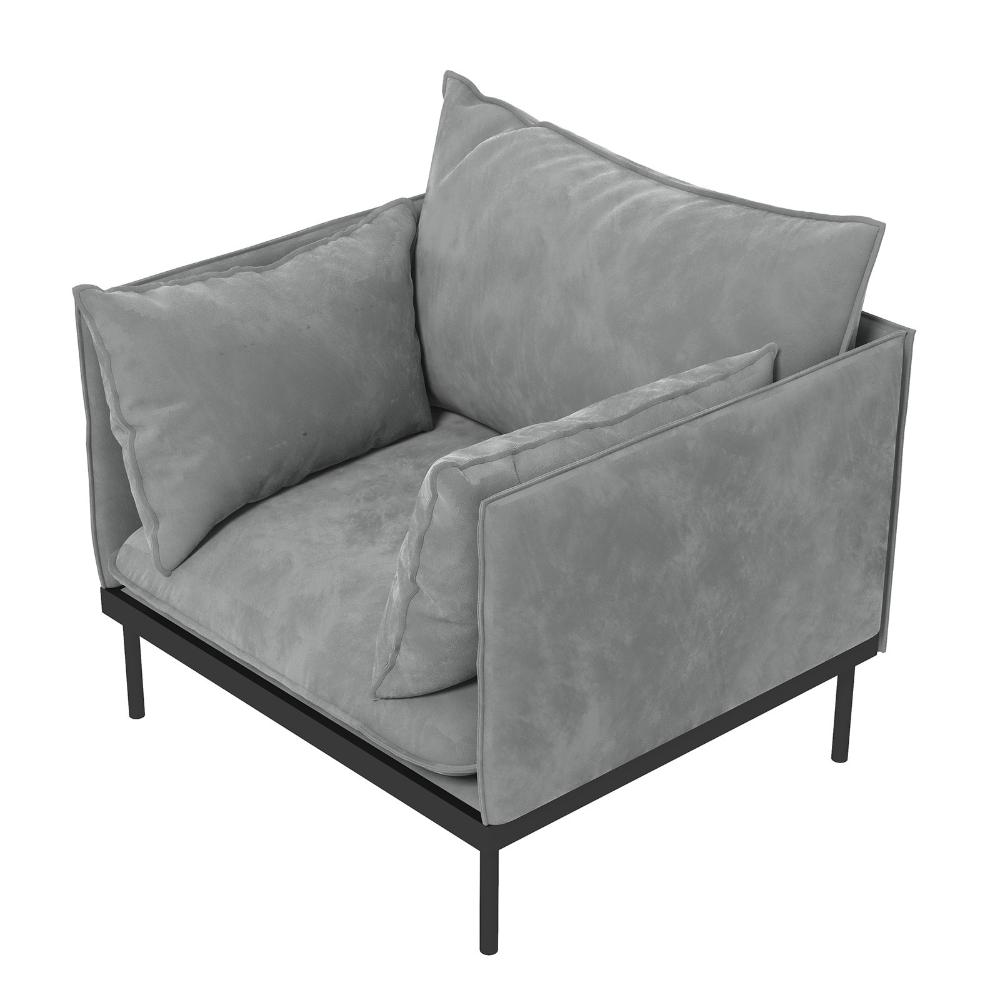 Casa Decor Camilla 1 Seater Sofa Light Grey