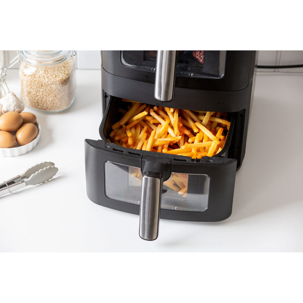 Healthy Choice Dual Zone Double Stack Air Fryer With Foldable Top Display 13L 2300W