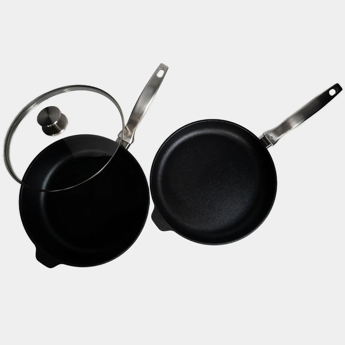 Swiss Diamond CXD Induction 28cm Frypan & 28cm Saute Pan With Glass Vented Lid