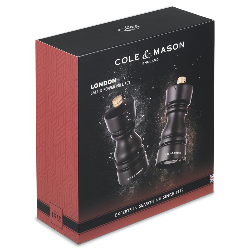 Cole & Mason London Salt & Pepper Mill Gift Set 130mm