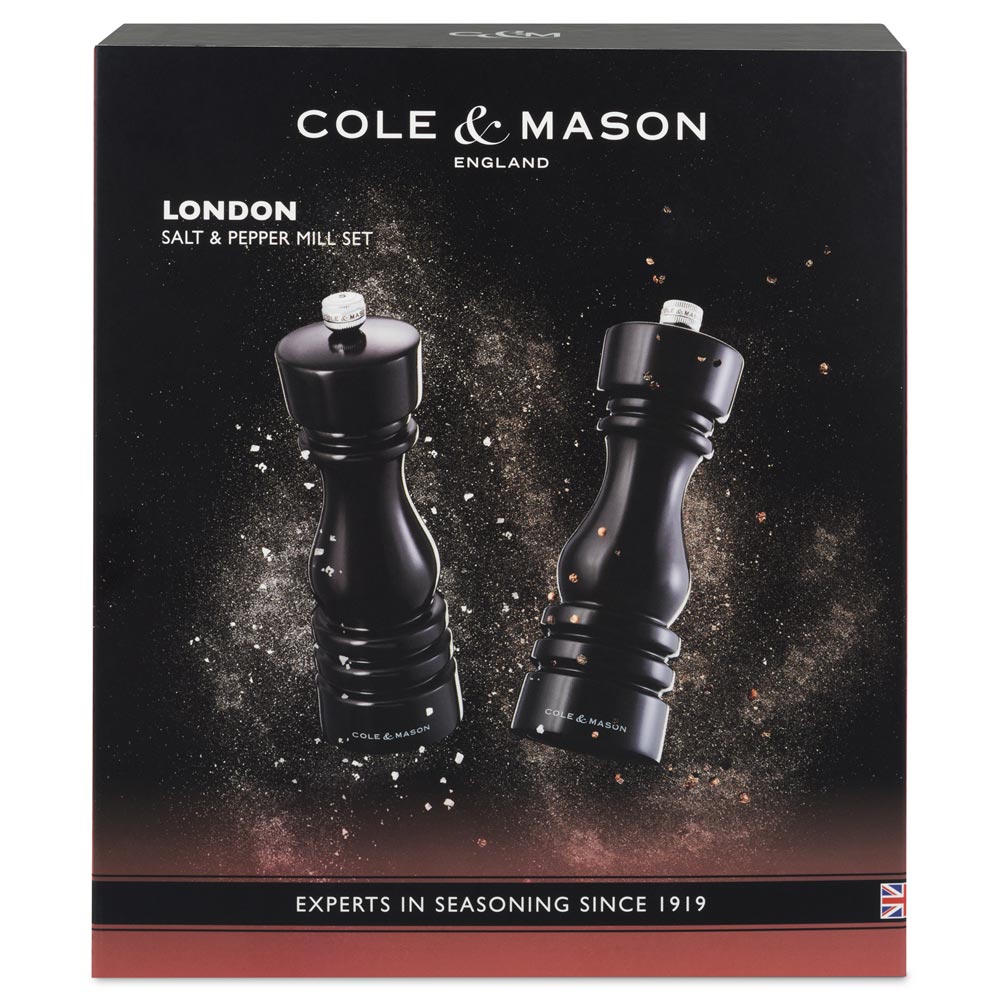Cole & Mason London Salt & Pepper Mill Gift Set 130mm