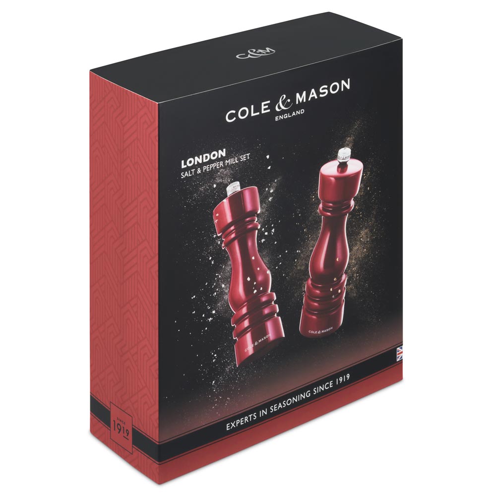 Cole & Mason London Salt & Pepper Mill Gift Set 130mm