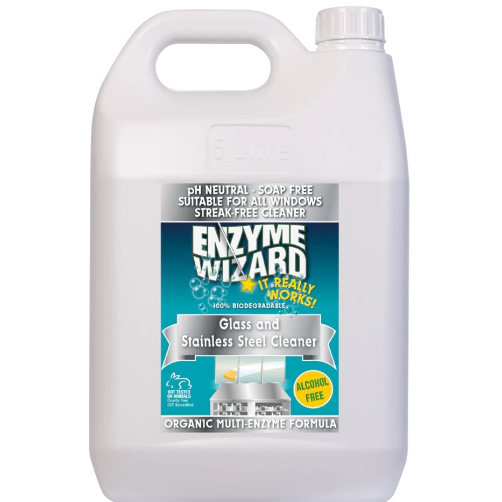 Enzyme Wizard Glass & Stainless Steel Cleaner 5L