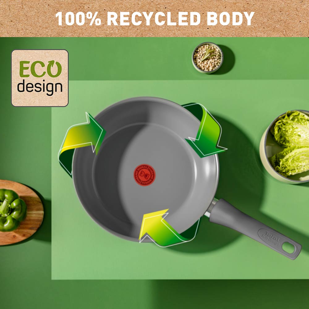 Tefal Revive Ceramic Induction Non-Stick Wok 28cm infographic at House