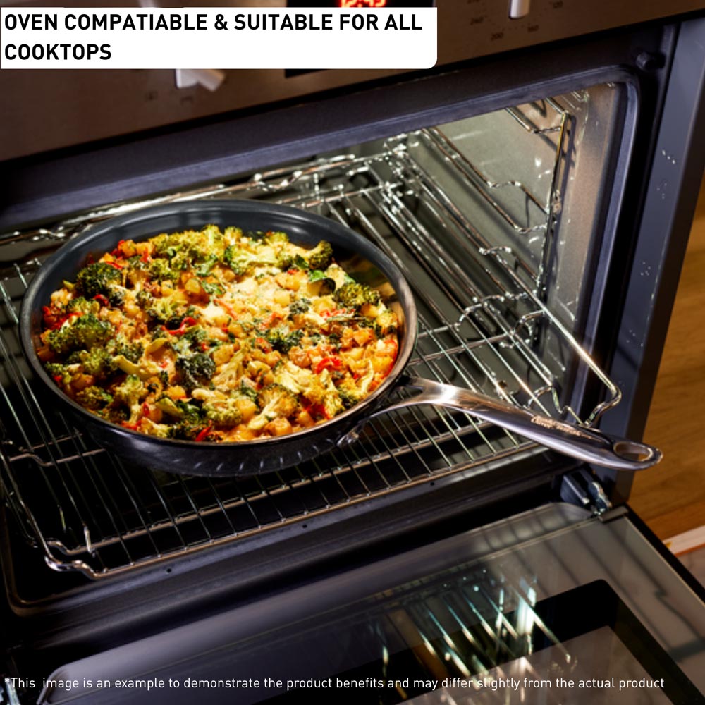 Tefal by Jamie Oliver Ceramic Enjoy Shallow Pan 30cm with Pan Protector