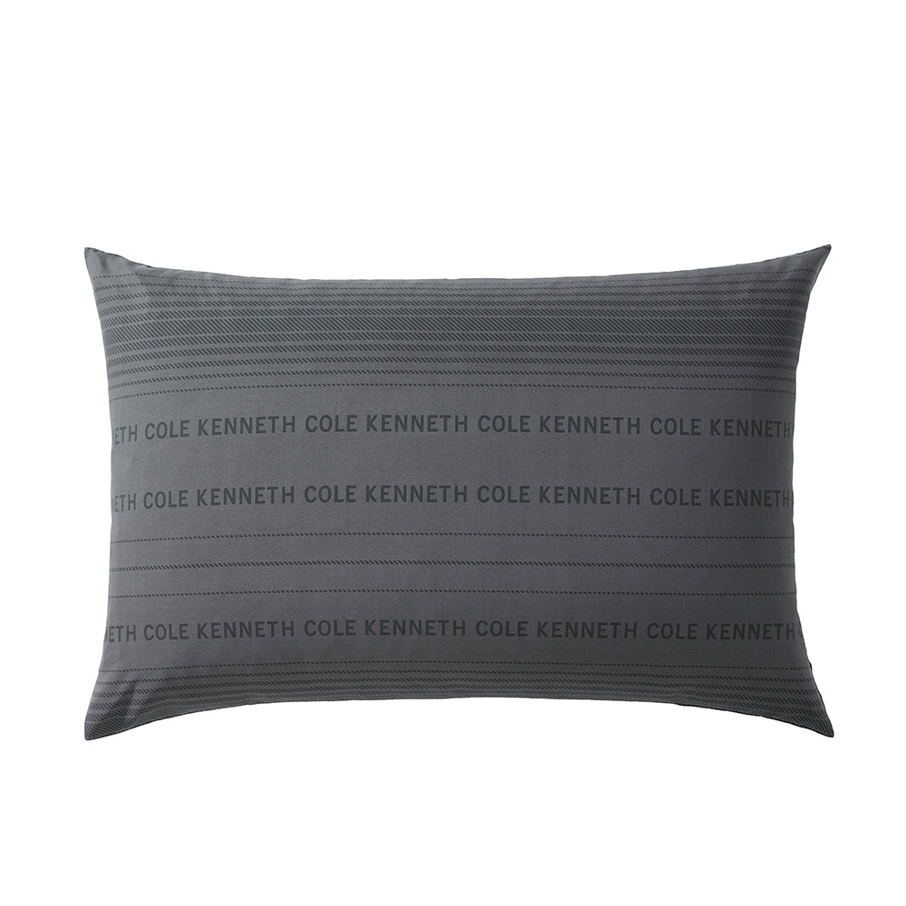 Kenneth Cole Soho Logo Stripe Quilt Cover Set