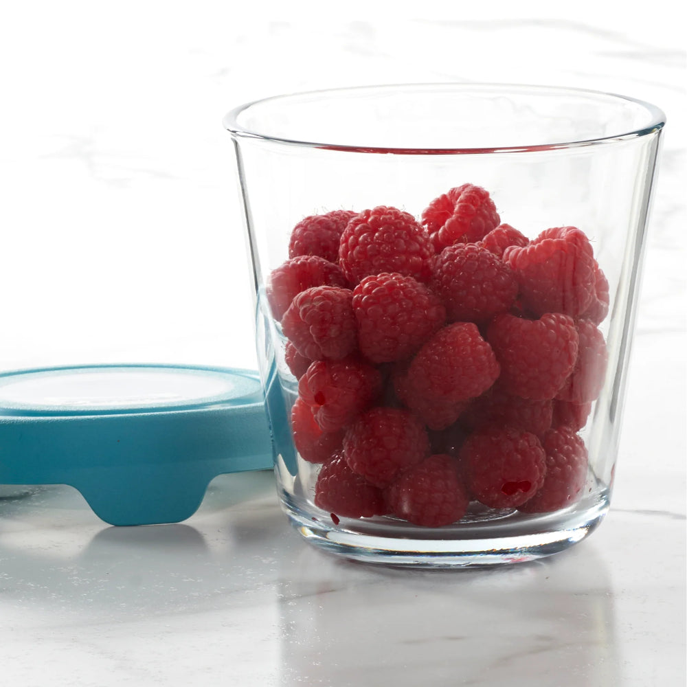 Anchor Hocking Trueseal Storage Container Round Tall 3.5 Cup Blue