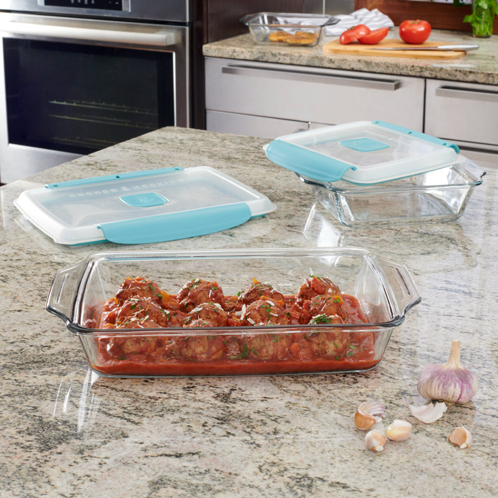 Anchor Hocking Truelock Baking Dish with Lid 2.85L