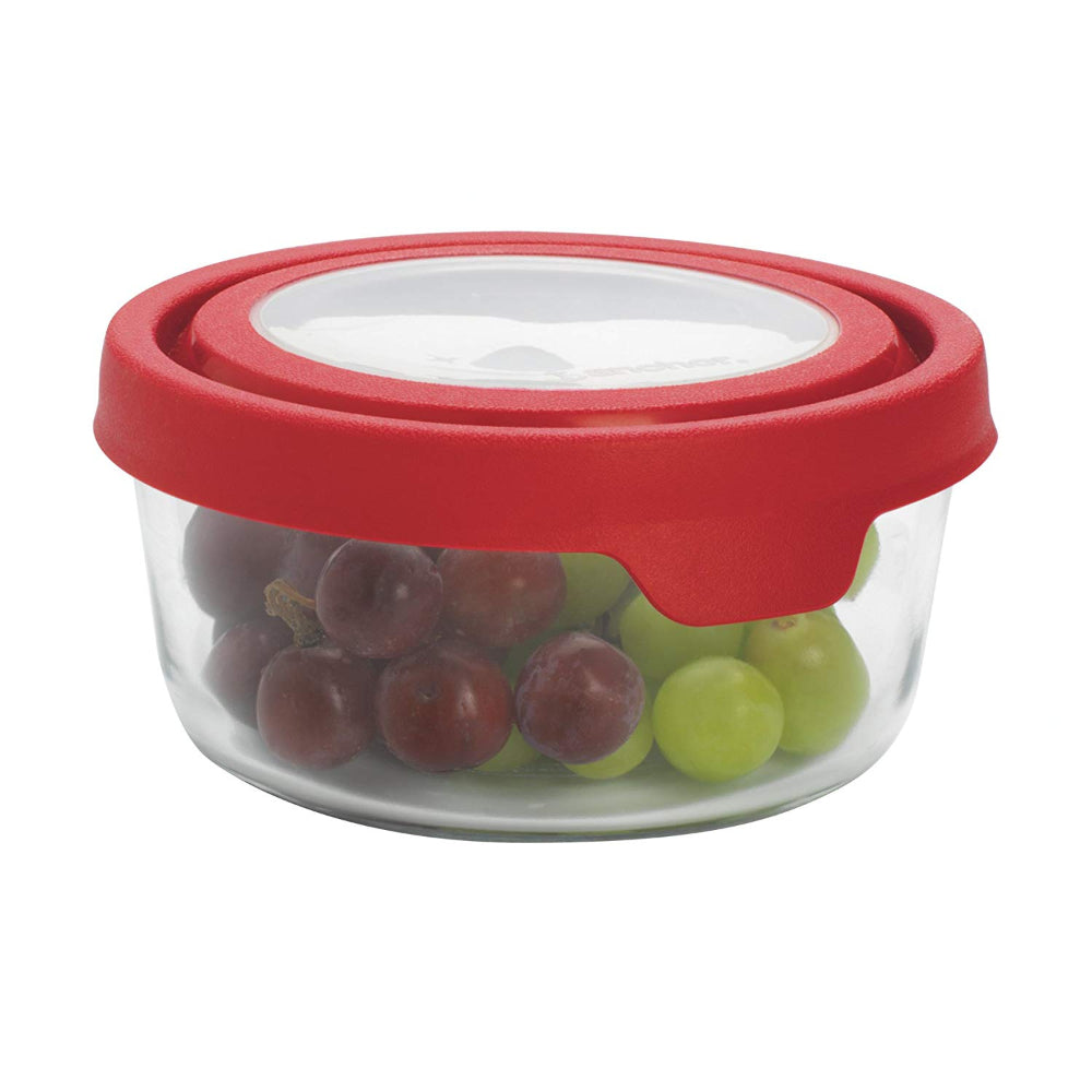 Anchor Hocking Trueseal Storage Container Round 4 Cup Cherry