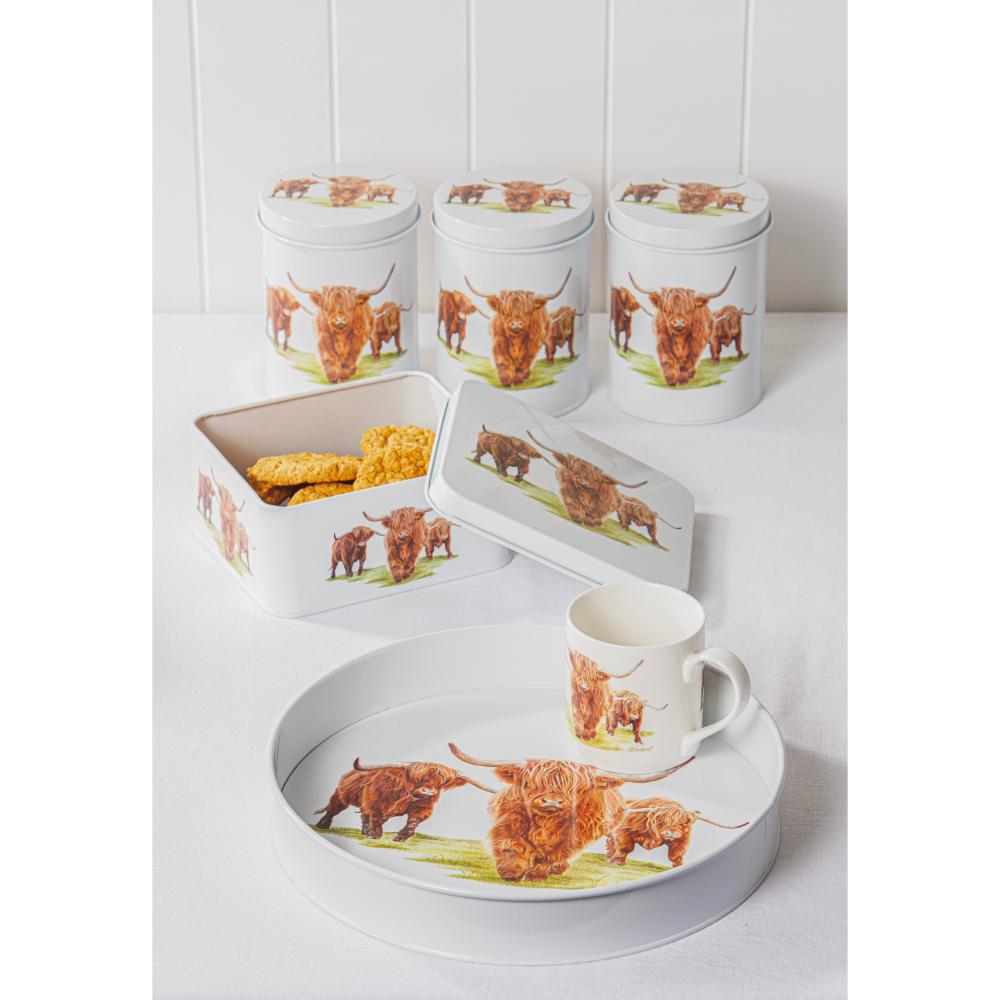 Ashdene Highland Herd Round Serving Tray