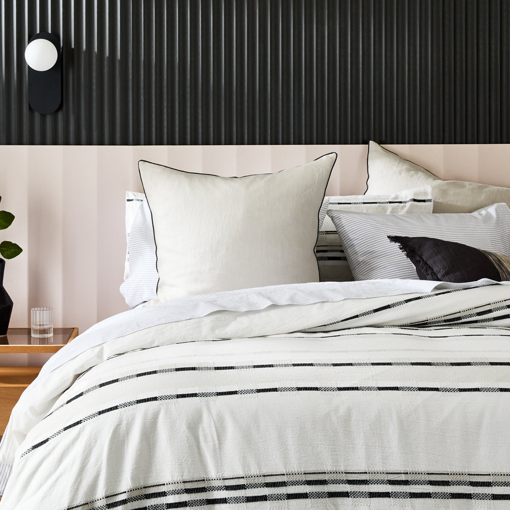 Neale Whitaker Avoca Hemp European Pillowcase Oyster