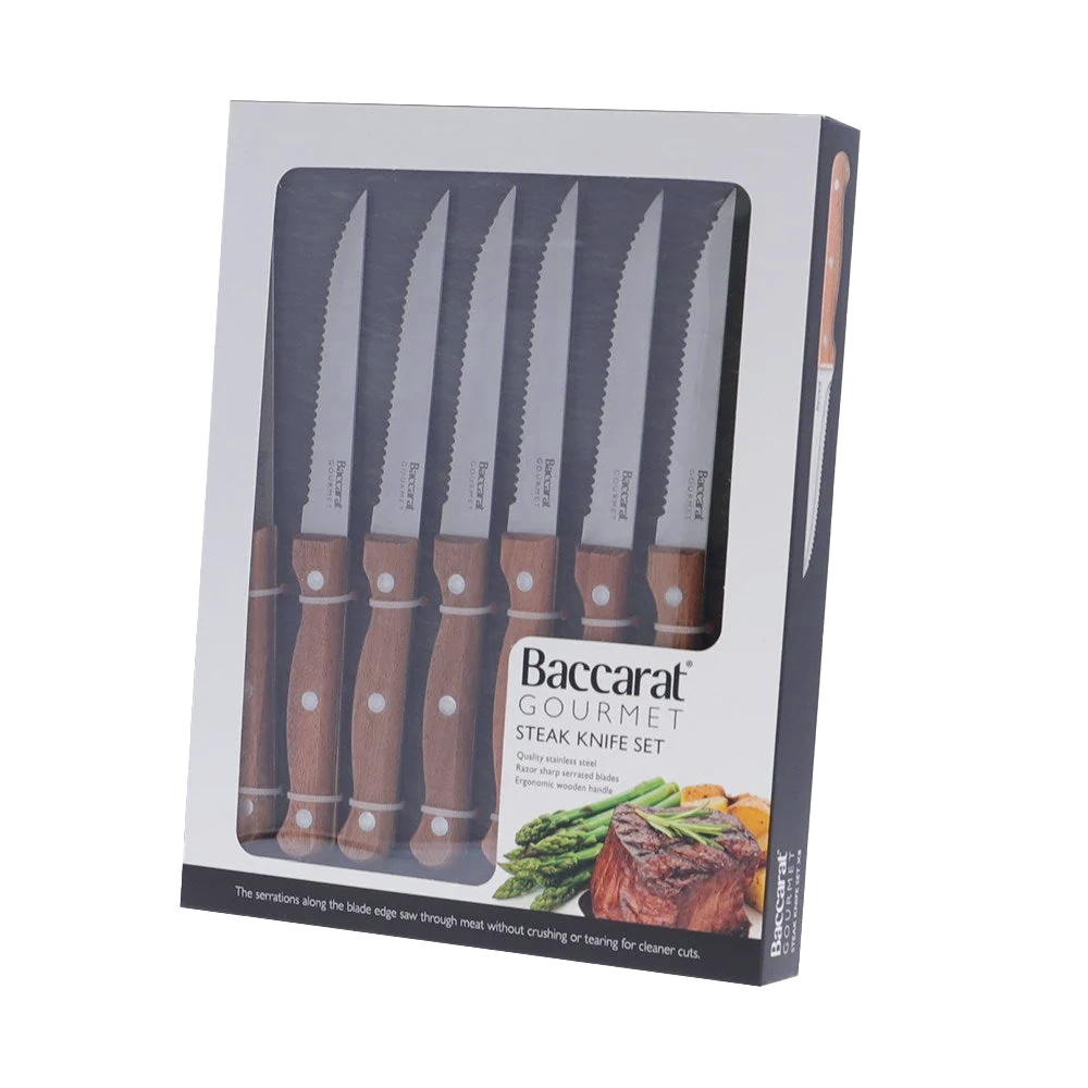 Baccarat Gourmet Set of 8 Steak Knives