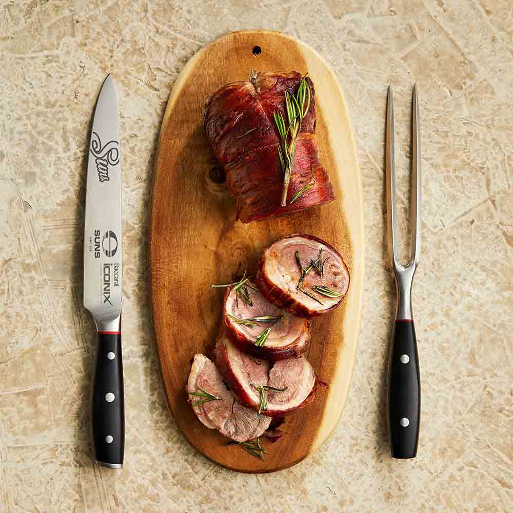 Baccarat iconiX Carving Knife Set AFL Gold Coast Suns at House