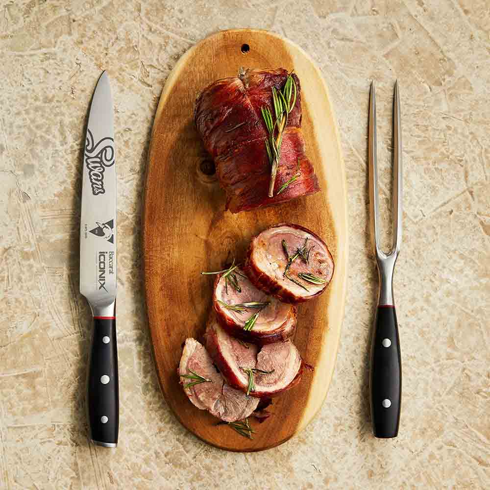 Baccarat iconiX Carving Knife Set AFL Sydney Swans at House