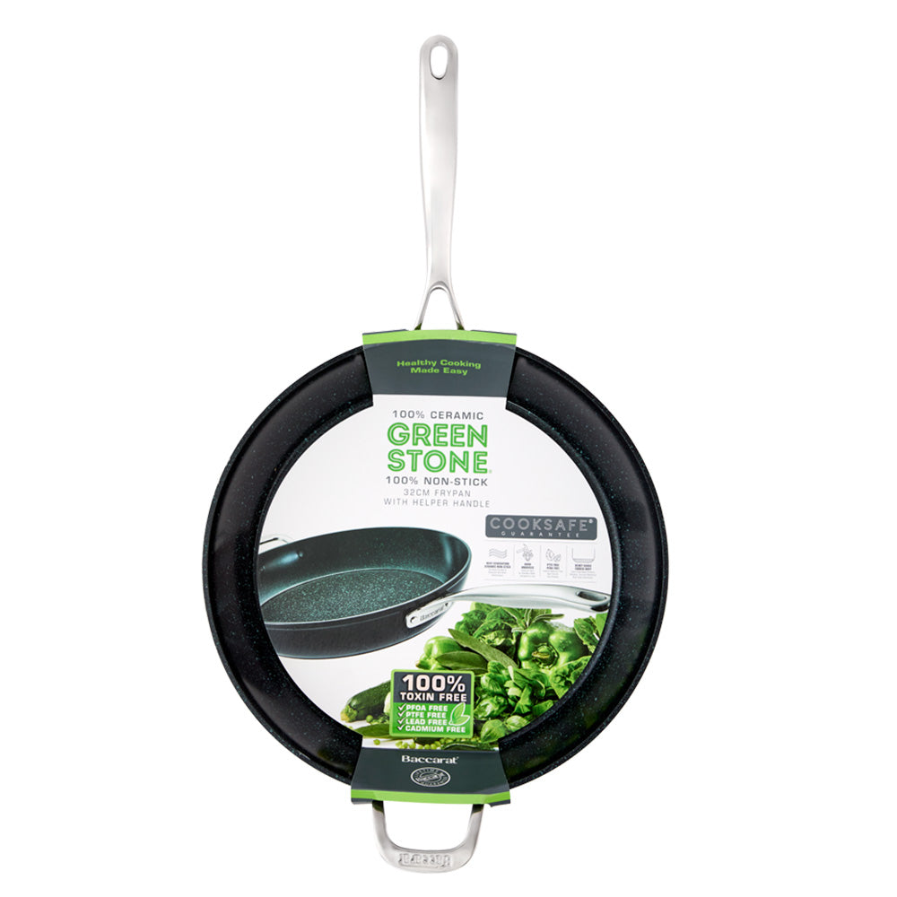Baccarat GREEN STONE Frypan with Helper Handle 32cm