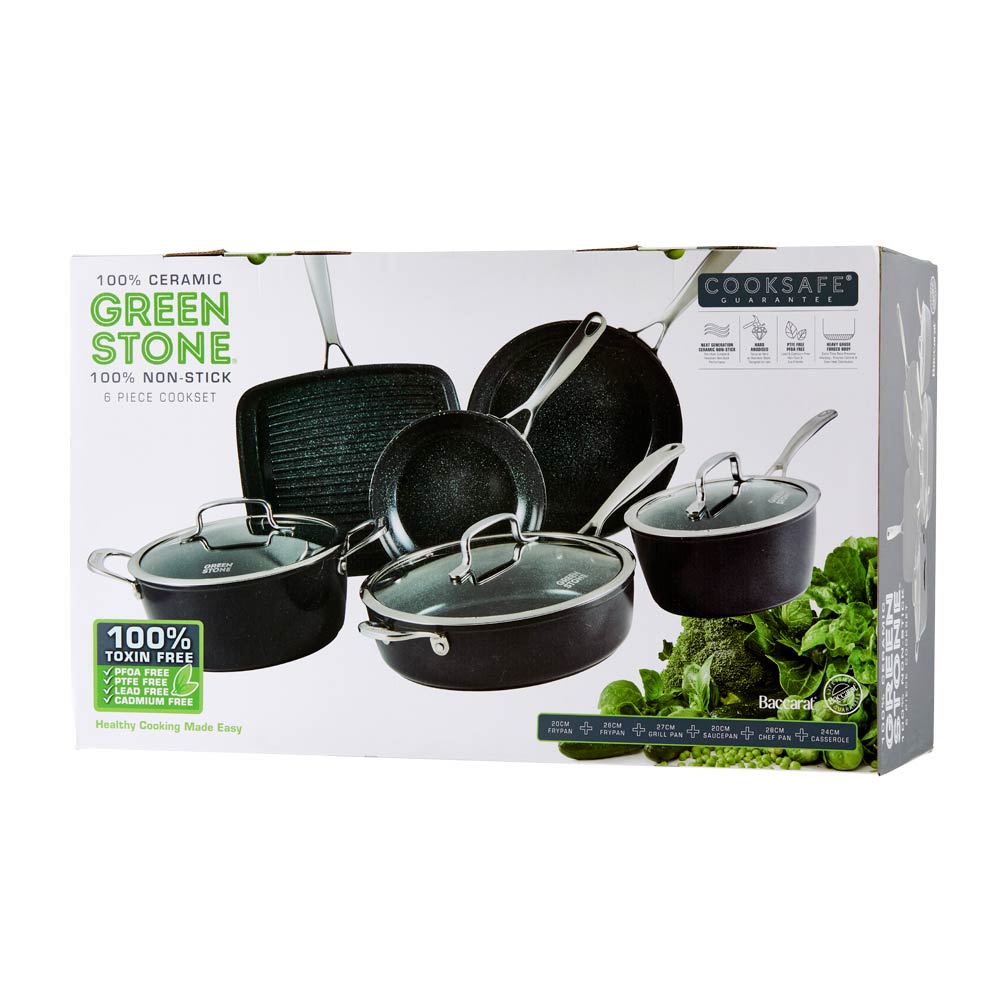 Baccarat GREEN STONE 6 Piece Cookware Set