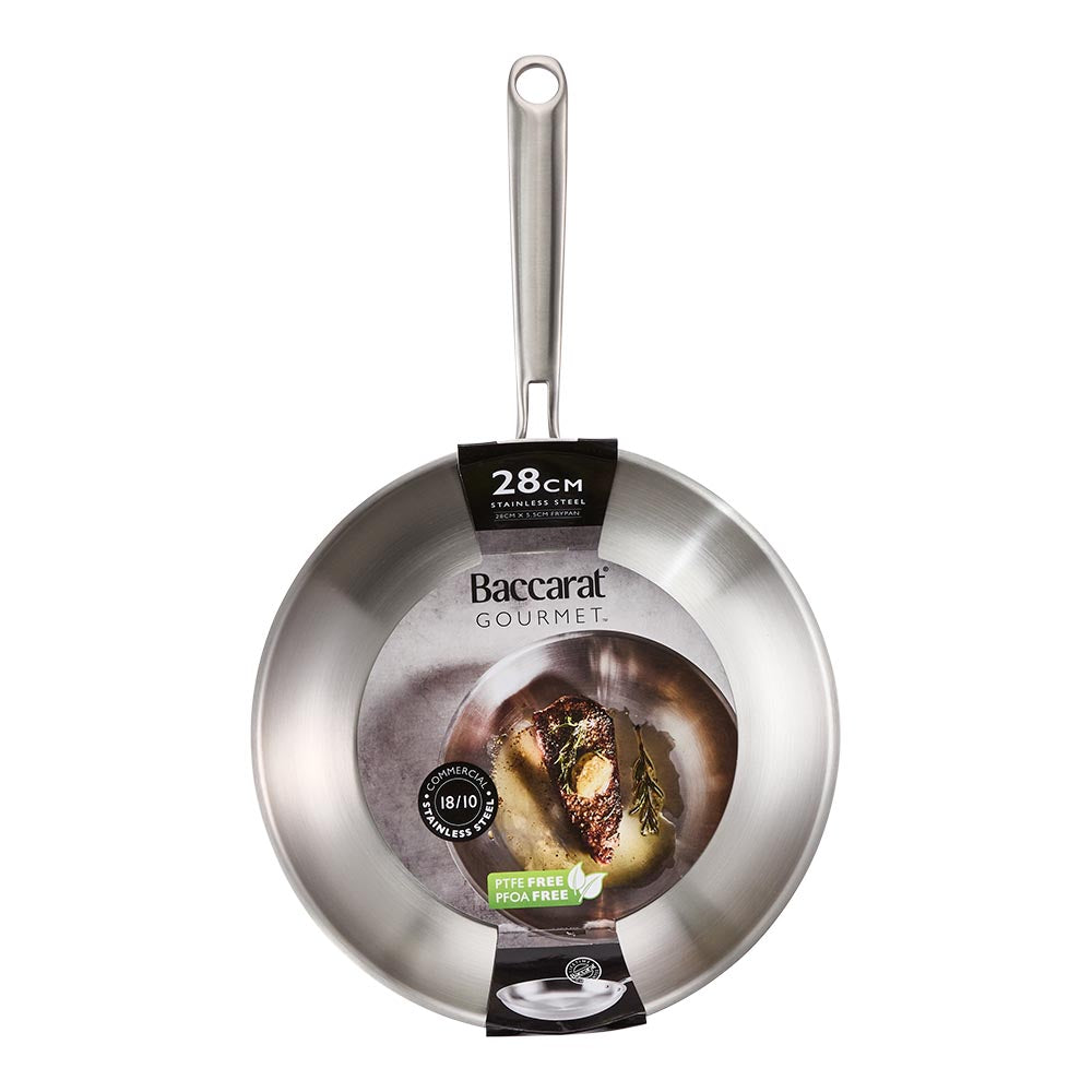 Baccarat Gourmet Stainless Steel Frypan 28cm packaging image at House