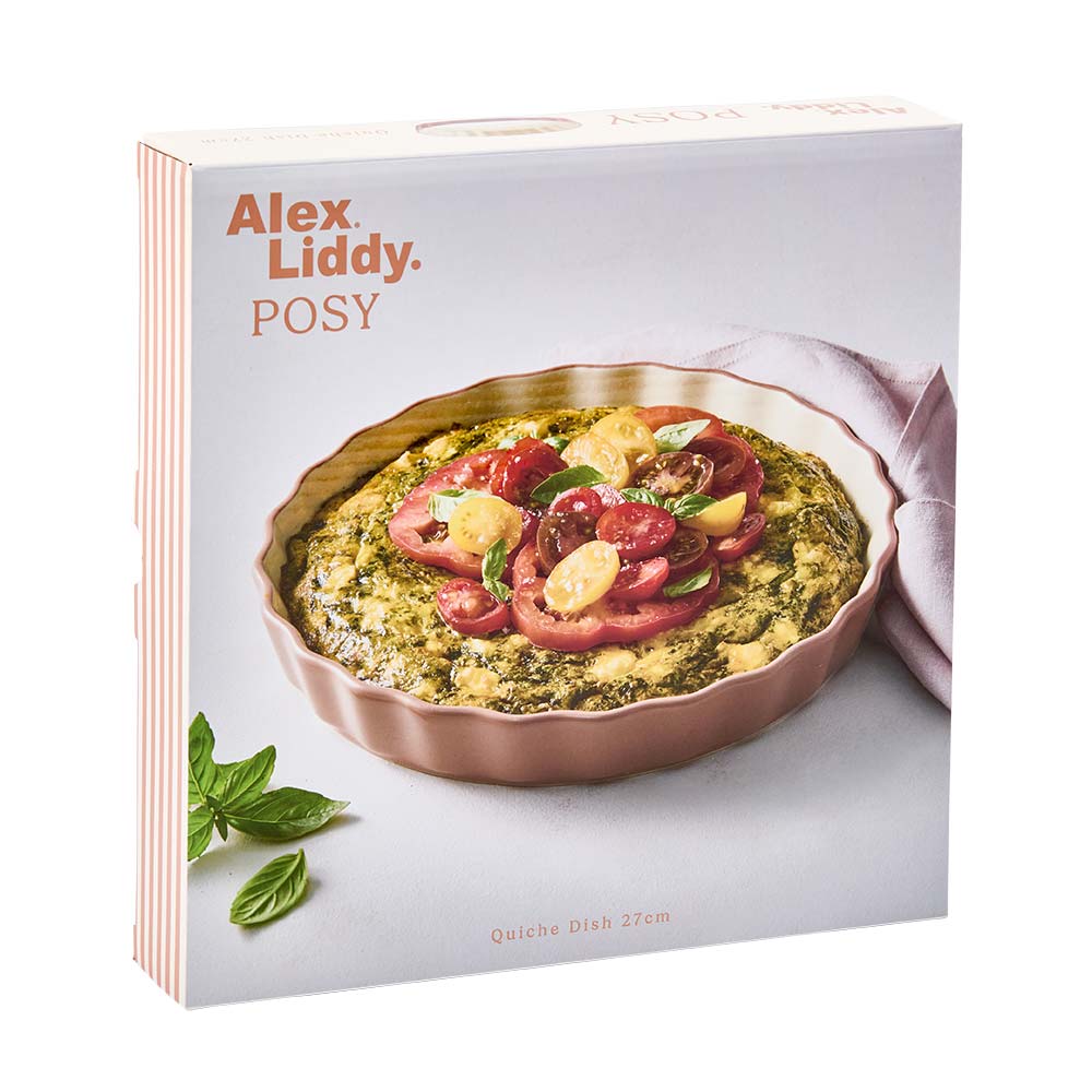 Alex Liddy Posy Quiche Dish 27cm Brown at House