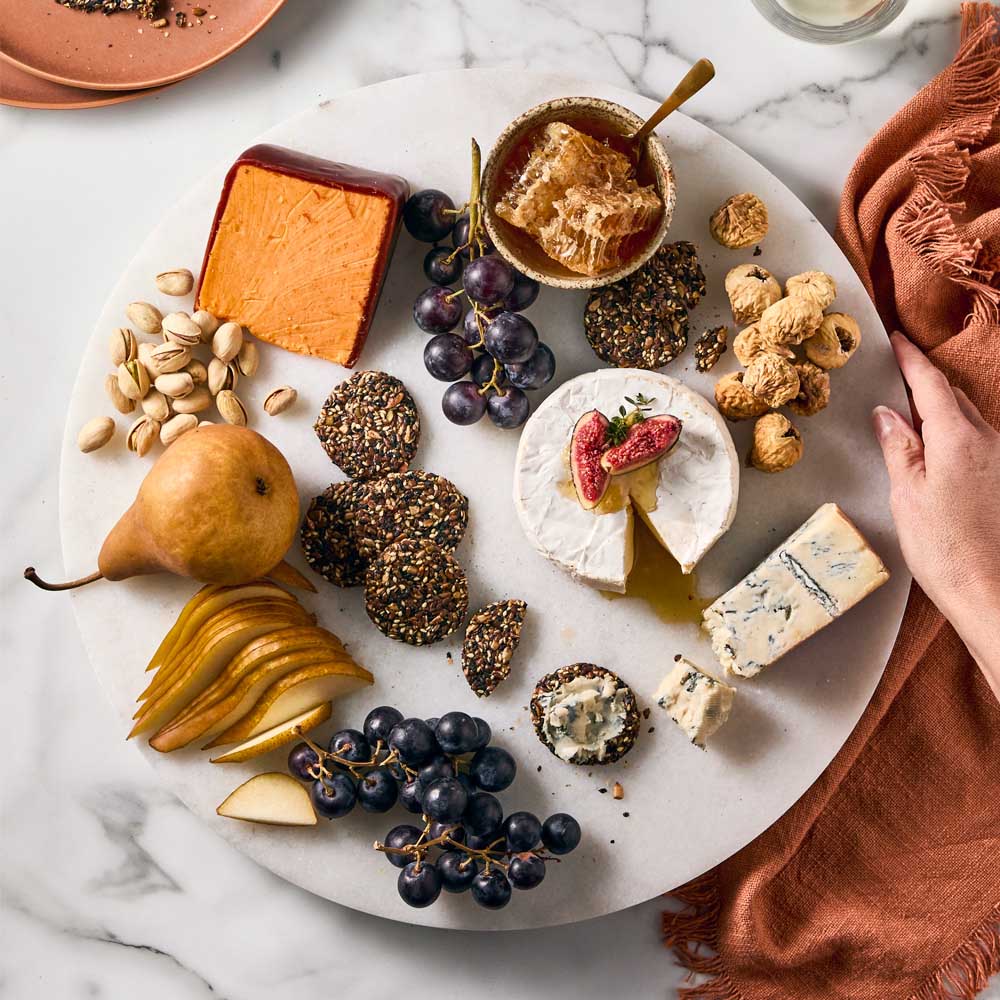40cm Marble Lazy Susan with charcuterie - House
