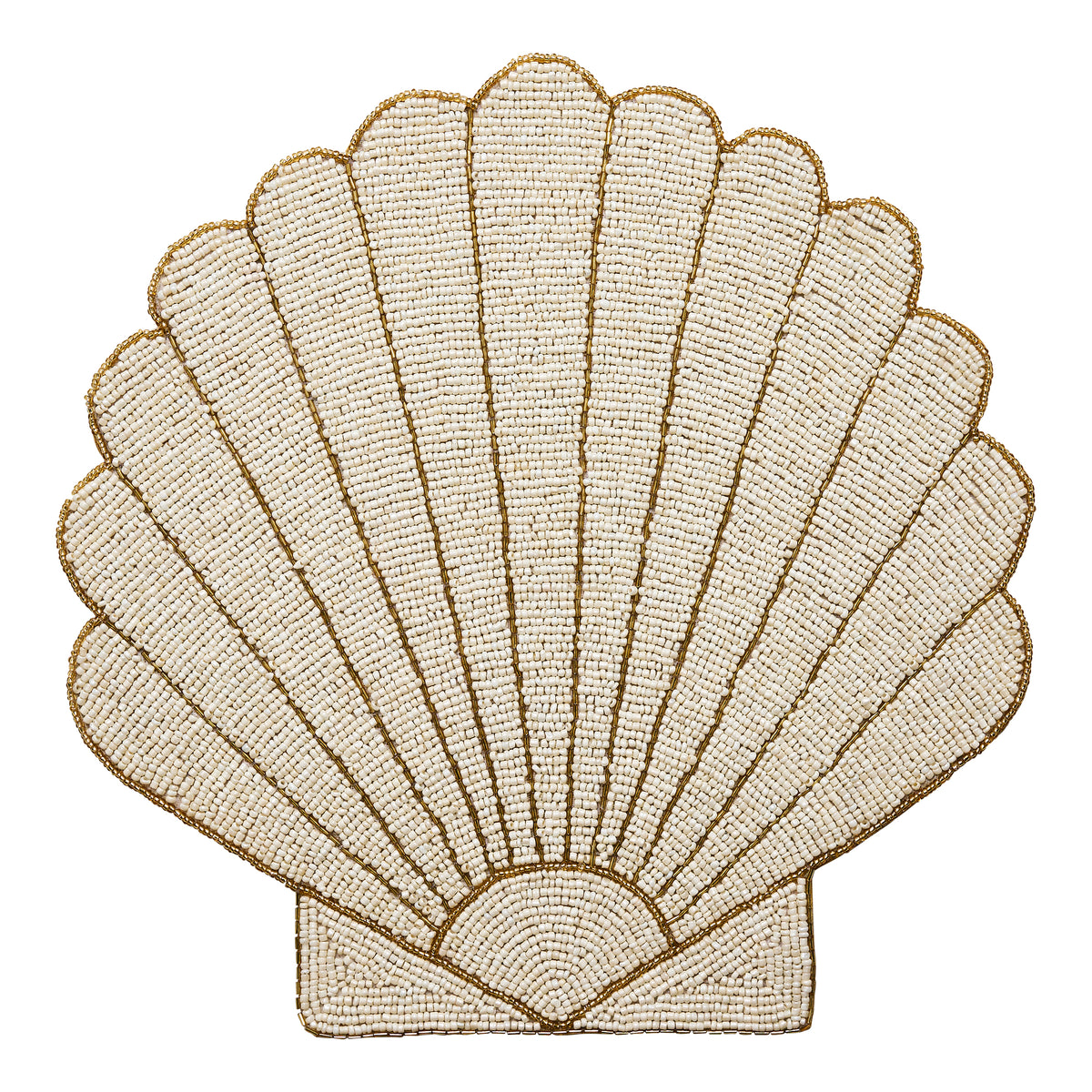 Porto Nautilus Beaded Shell Placemat 36cm