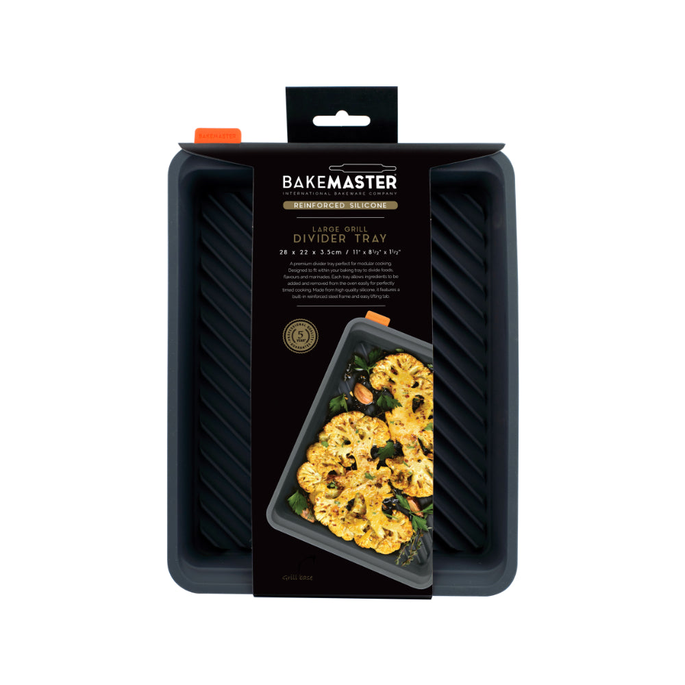 Bakemaster Large Grill Divider Tray 28x22x3.5cm
