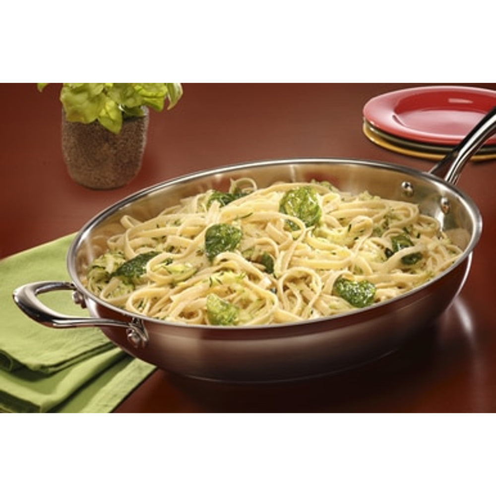 Swiss Diamond Premium Steel Saute Pan With Lid 28cm 4L