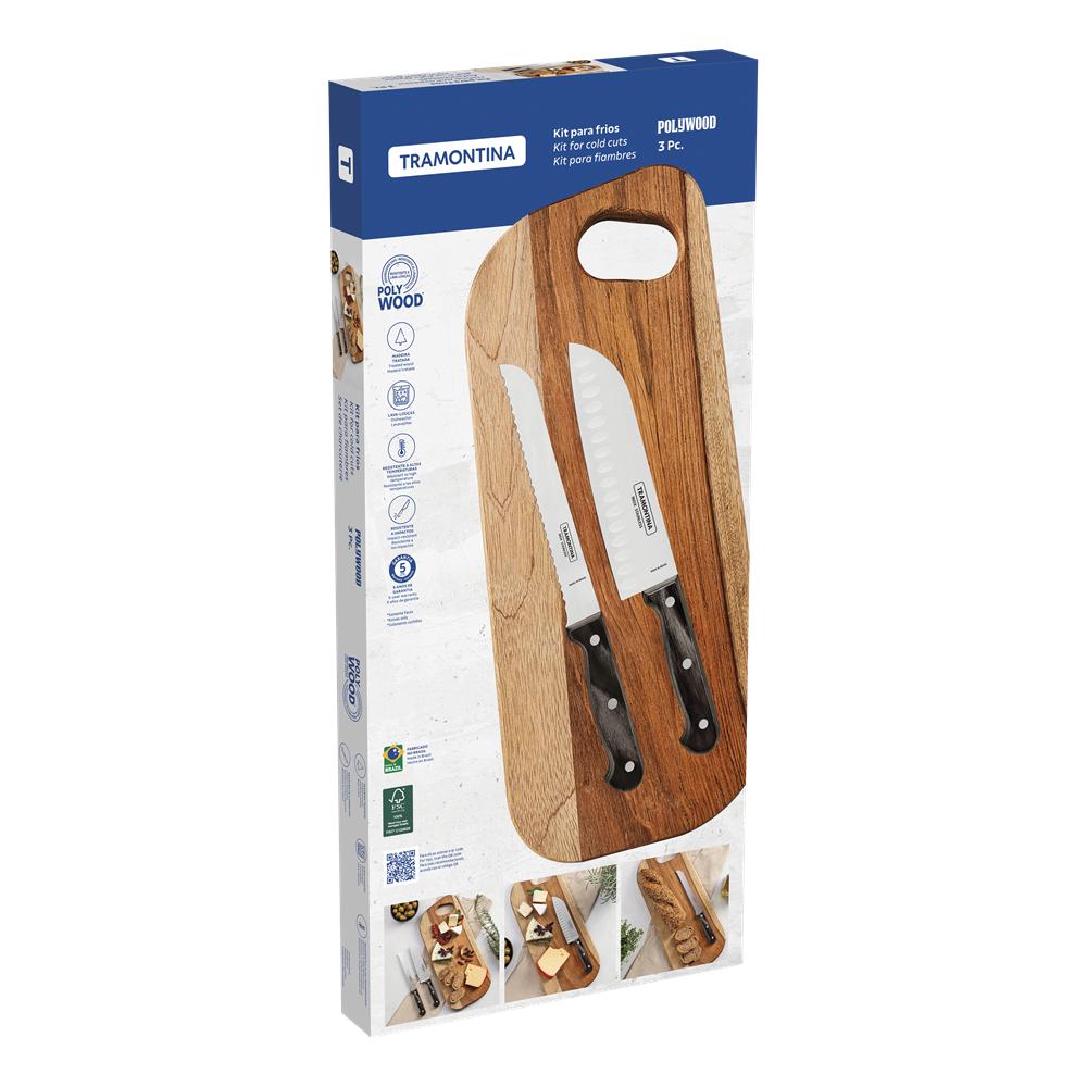 Tramontina Charcuterie FSC Certified 3 Piece Polywood Set