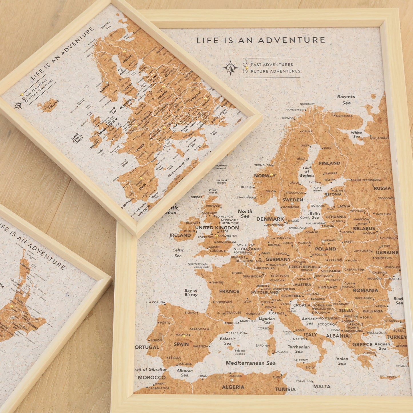 Splosh Limited Edition Europe Travel Board Small Map