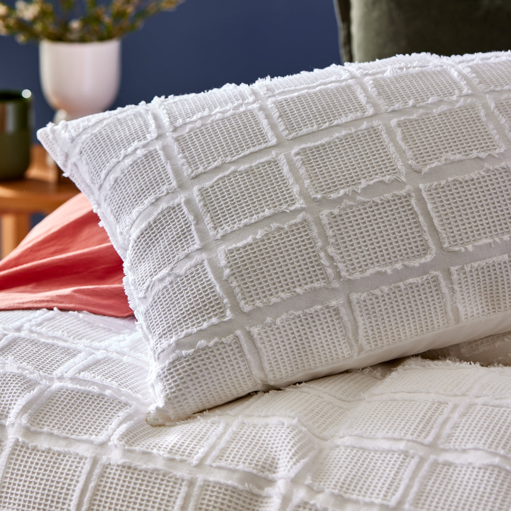 MyHouse Jude Quilt Cover Set White