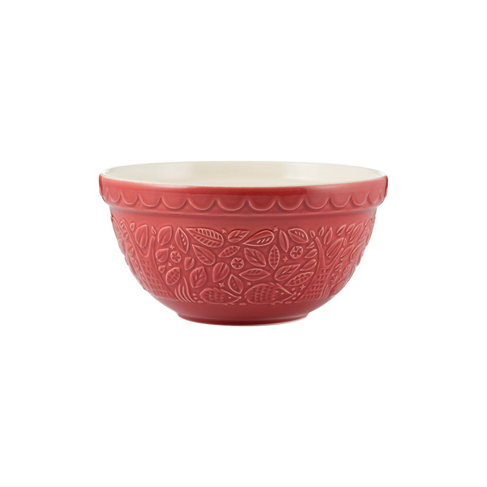 Mason Cash In The Forest Hedgehog Mixing Bowl 21cm Burgundy