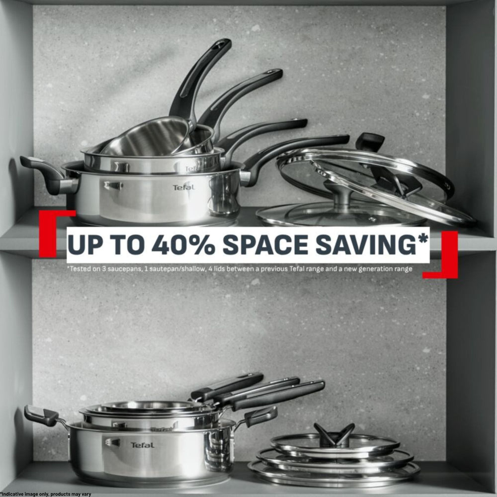 Tefal Emotion+ Induction Stainless Steel Uncoated 5 Piece Cookware Set