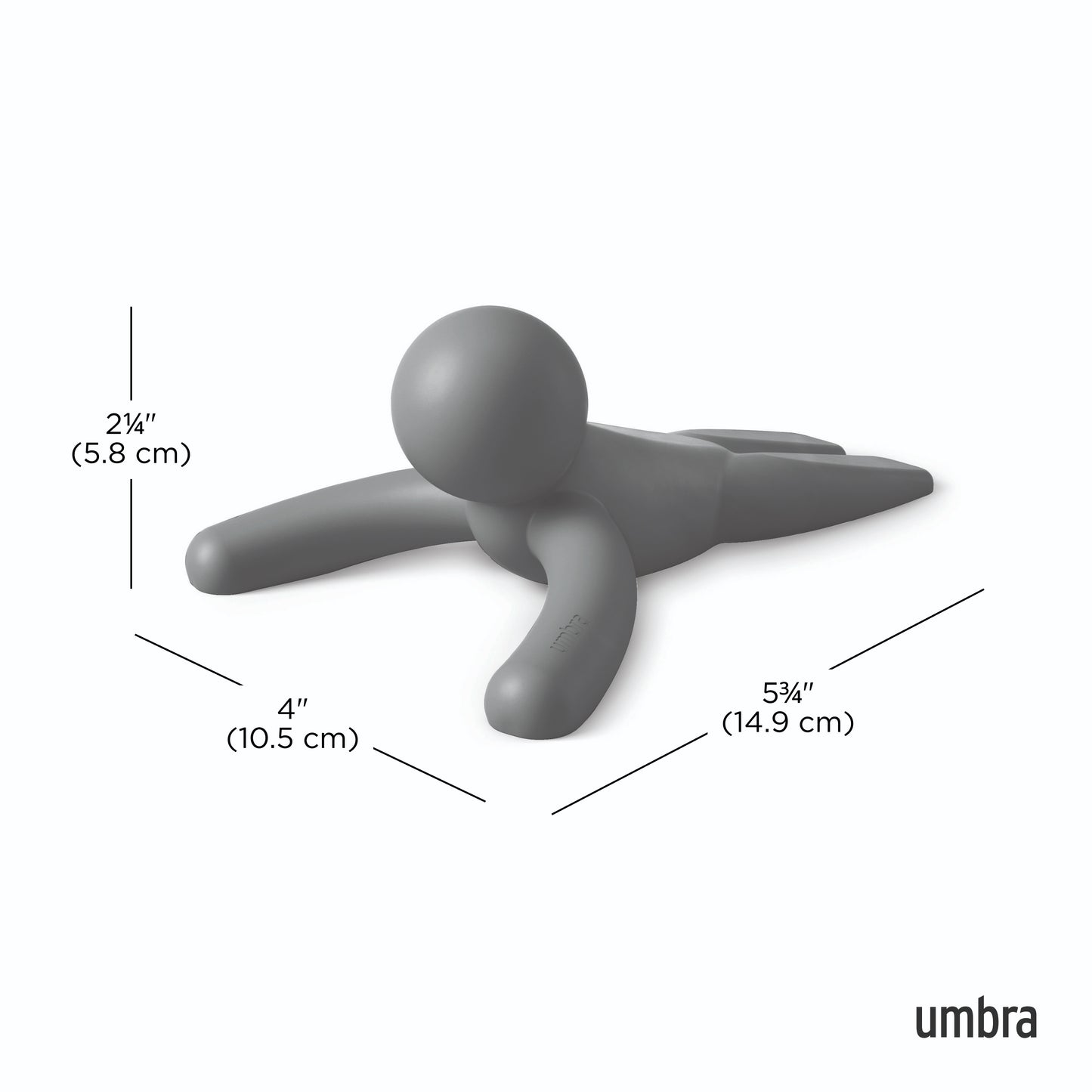 Umbra Buddy Charcoal Doorstop