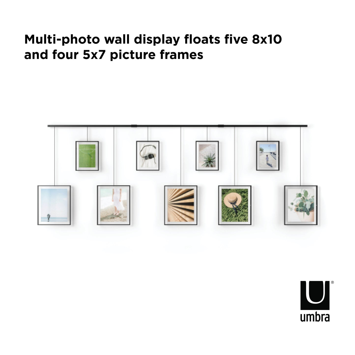 Umbra Set Of 9 Black Exhibit Frames