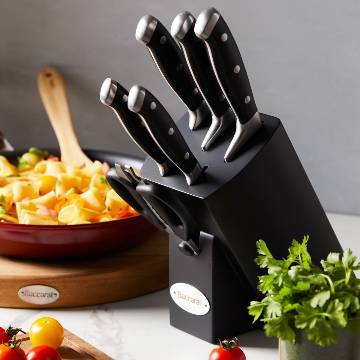 Baccarat Artisan Finster 7 Piece Knife Block
