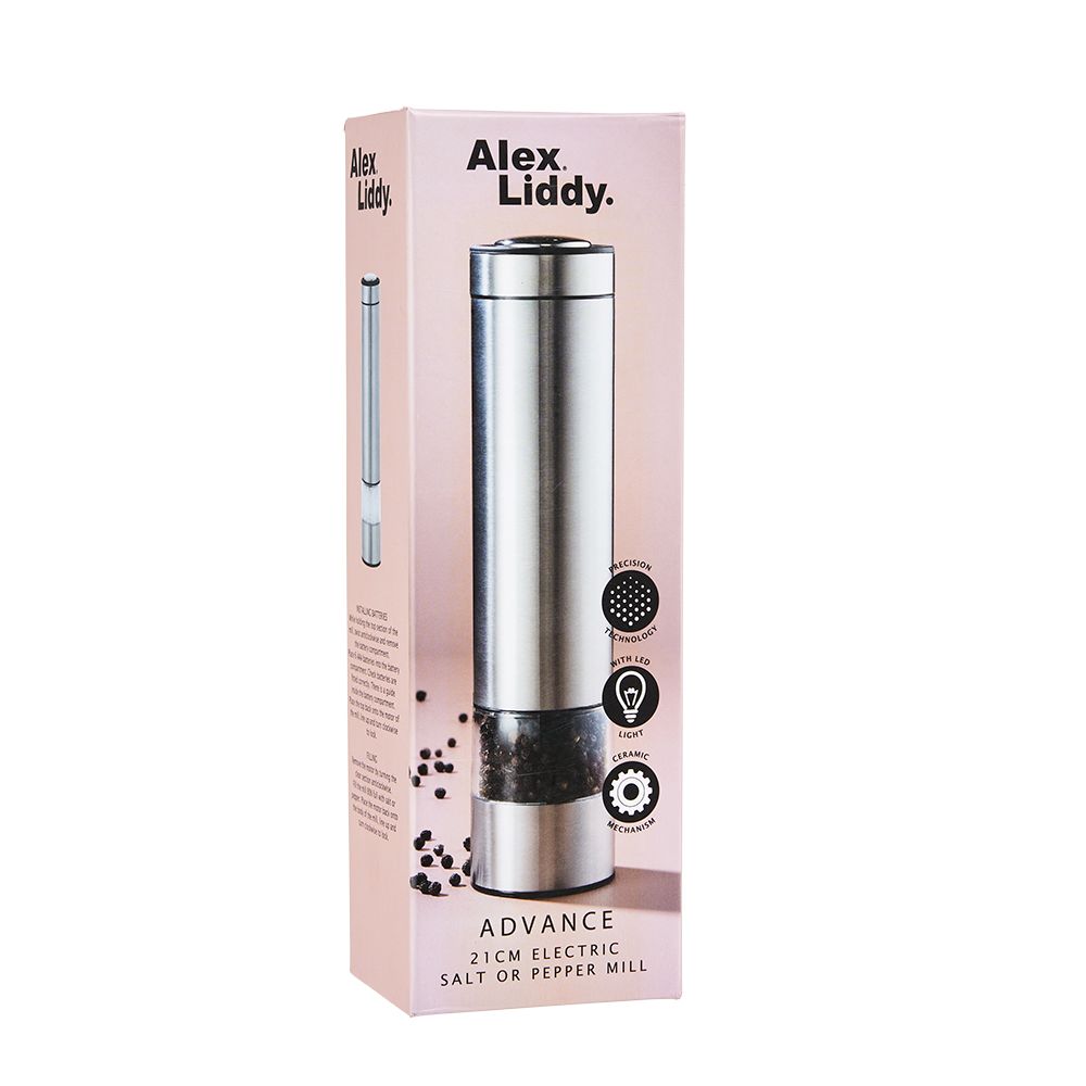 Alex Liddy Advance Salt or Pepper Electric Mill II 21cm