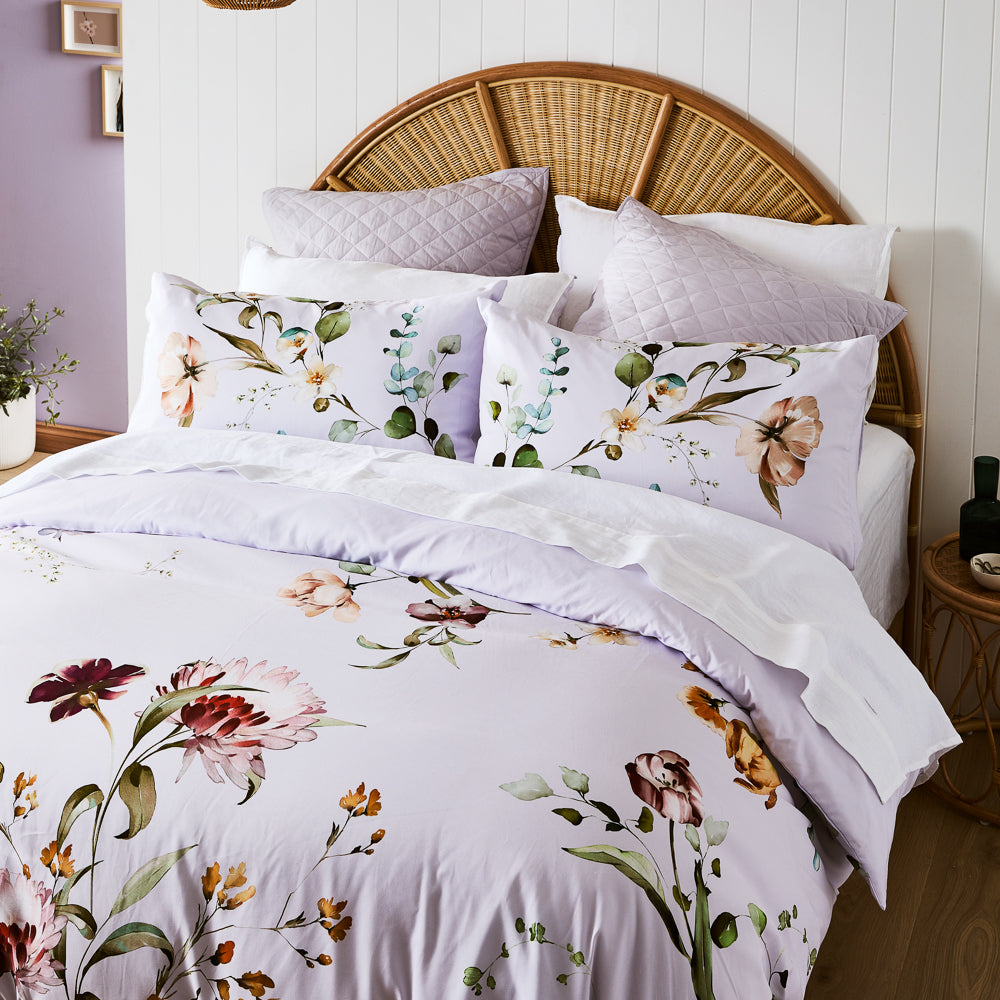 Adorn Living Poppy Quilt Cover Set